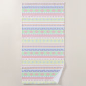 Serviette De Plage Bébé mignon Pastel Imprimer (Devant)