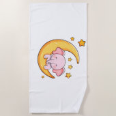 Serviette De Plage Bébé rose (Devant)