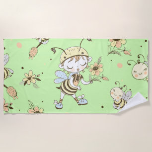 Serviette De Plage Bee Artwork