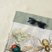 Serviette De Plage Bee Honey Travailleur Queen Bees Antique (En situation)