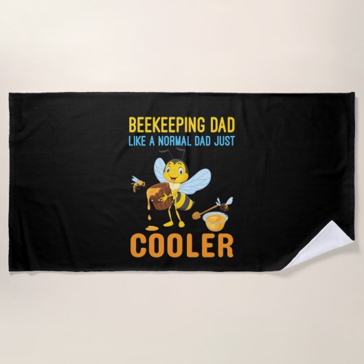 Serviette De Plage Beekeeper Art BeeKeeping Papa (Devant)