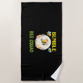 Serviette De Plage Beekeeper Gift | Bumble Bee Squad (Devant)