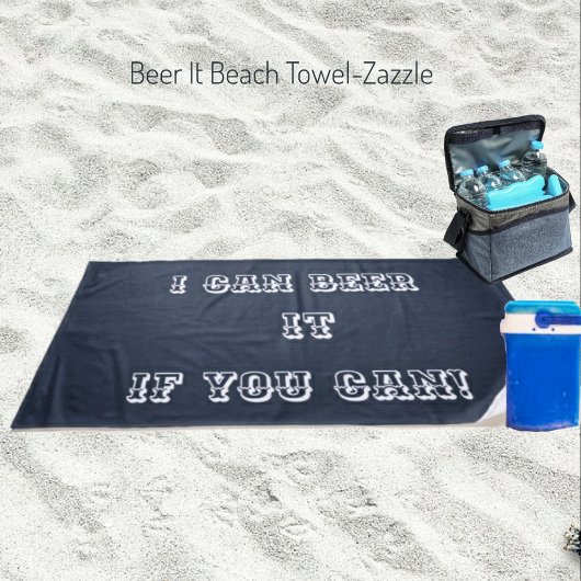 Serviette De Plage Beer It Beach Towel