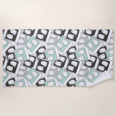 Serviette De Plage Beetlejuice | Chibi Lydia Photographie de fantômes (Devant)