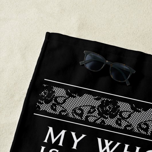 Serviette De Plage Beetlejuice | My Whole Life Is A Dark Room (En situation)