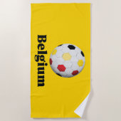 Serviette De Plage Begium Soccer (Devant)