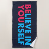 Serviette De Plage Believe in yourself (Devant)