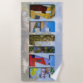 Serviette De Plage Belize Tropical Beach Blue Ocean Travel Photo (Devant)