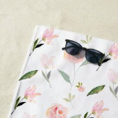 Serviette De Plage Belle aquarelle florale (En situation)