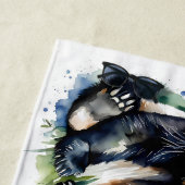 Serviette De Plage Belle aquarelle Panda Ours (En situation)
