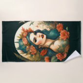 Serviette De Plage Belle Femme (Devant)