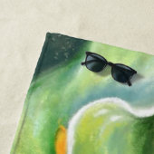 Serviette De Plage Belle Fleur de Calla Lily - Dessin en fonte (En situation)