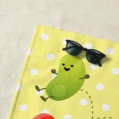 Serviette De Plage Belle jellybeans saut de dessin animé illustration (En situation)
