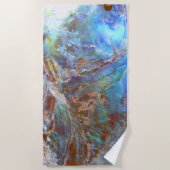 Serviette De Plage Belle Paua Black Abalone Nouvelle-Zélande Shell (Devant)