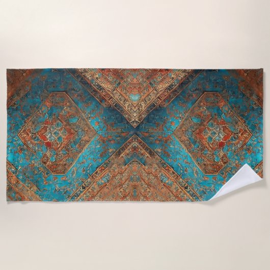 Serviette De Plage Belle Perse Ancien Motif Collection populaire (Devant)