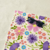 Serviette De Plage Belles fleurs de printemps (En situation)