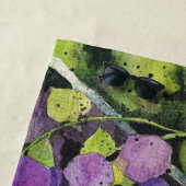 Serviette De Plage Belles Fleurs De Wisteria En Aquarelle (En situation)