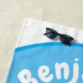 Serviette De Plage Béluga mignon bulles dessin de dessin animé (En situation)