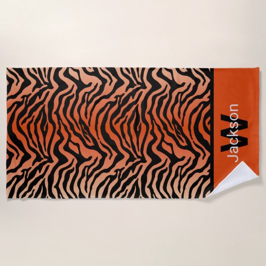 Serviette De Plage Bengale tigre (Devant)