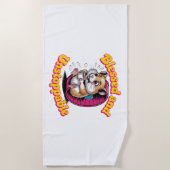 Serviette De Plage Bénie et Inarrêtable (Devant)