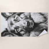 Serviette De Plage Berger Allemand (Devant)