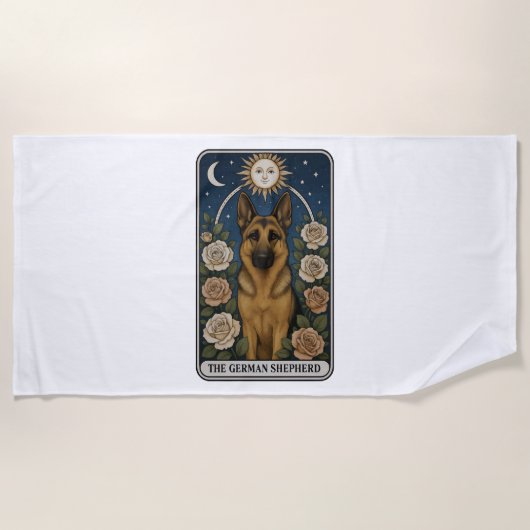 Serviette De Plage Berger Allemand (Devant)