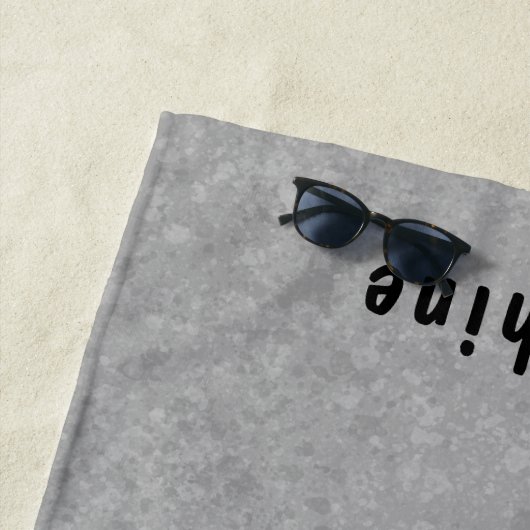 Serviette De Plage Berger Allemand Bi-Noir Cute Dog Avec Nom Personna (En situation)