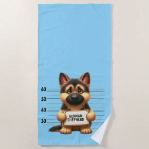 Serviette De Plage Berger allemand vilain