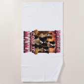 Serviette De Plage Berger Border Collie (Devant)