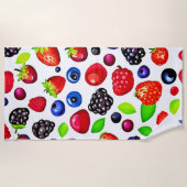 Serviette De Plage Berry Burst : Motif de fruits (Devant)