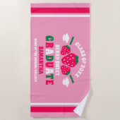 Serviette De Plage Berry fraise Douce Graduation (Devant)