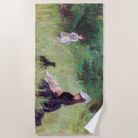 Serviette De Plage Berthe Morisot - Dans un parc (Devant)