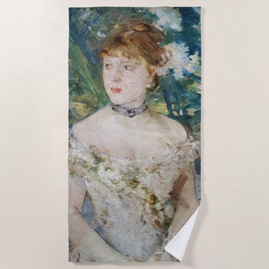 Serviette De Plage Berthe Morisot - Jeune fille dans une balle (Devant)