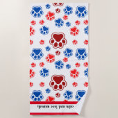 Serviette De Plage Best Dog Mom Ever (Devant)