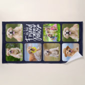 Serviette De Plage Best Friend Has Pws Custom Pet Chien Photo Collage (Devant)