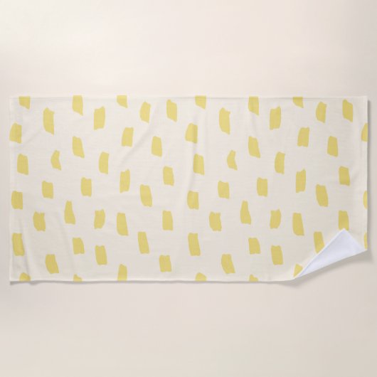 Serviette De Plage Beurre de marque perdue Jaune (Devant)
