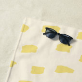 Serviette De Plage Beurre de marque perdue Jaune (En situation)