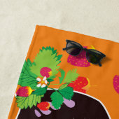 Serviette De Plage Beurre mou aux fraises de Mole (En situation)