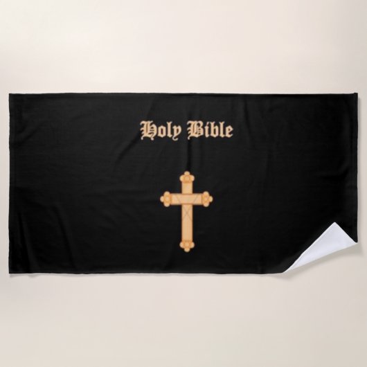 SERVIETTE DE PLAGE BIBLE SAINT (Devant)