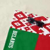 Serviette De Plage Biélorussie Drapeau Splendide Patriotique (En situation)