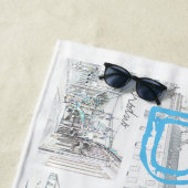 Serviette De Plage Biélorussie Minsk Brest Architecture Beach Towne (En situation)