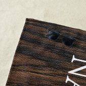 Serviette De Plage Bienvenue à Nana & Papa's Wood House (En situation)