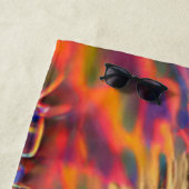 Serviette De Plage Bienvenue Accueil Beach Balloons Sand Beach Servie (En situation)