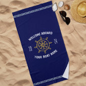 Serviette De Plage Bienvenue cadeau à bord pour les propriétaires de 