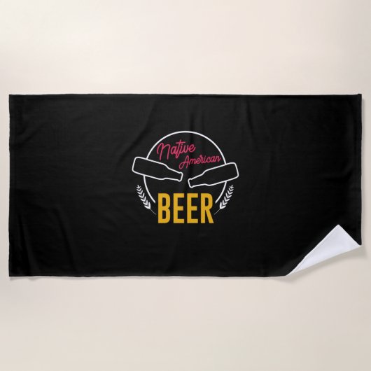 Serviette De Plage Bière amérindienne (Devant)