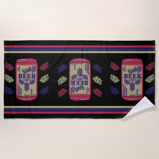 Serviette De Plage Bière artisanale D (Devant)