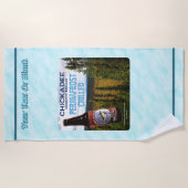 Serviette De Plage Bière de bouleau à poulet (Devant)