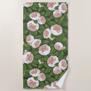 Serviette De Plage Big Bloom Camellia Charme