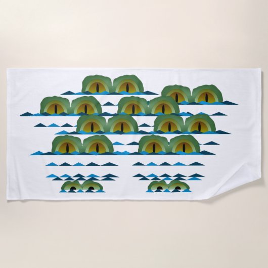 Serviette de plage Big Croc Beach (Devant)
