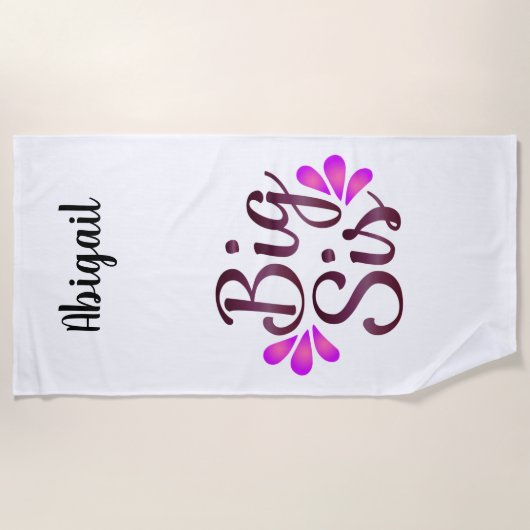 Serviette De Plage Big Sis (Devant)